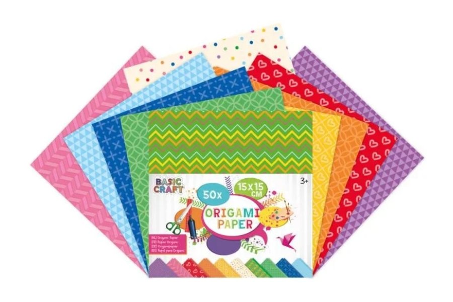 Origami papir 15x15cm 75 gr. med m�nstre